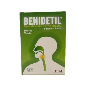 BENIDETIL 1.5MG/ML MENTA VERDE SPARY X 120 ML